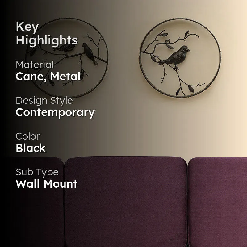 Birdie Balance Cane & Metal Wall Accent - Set Of Two media 2
