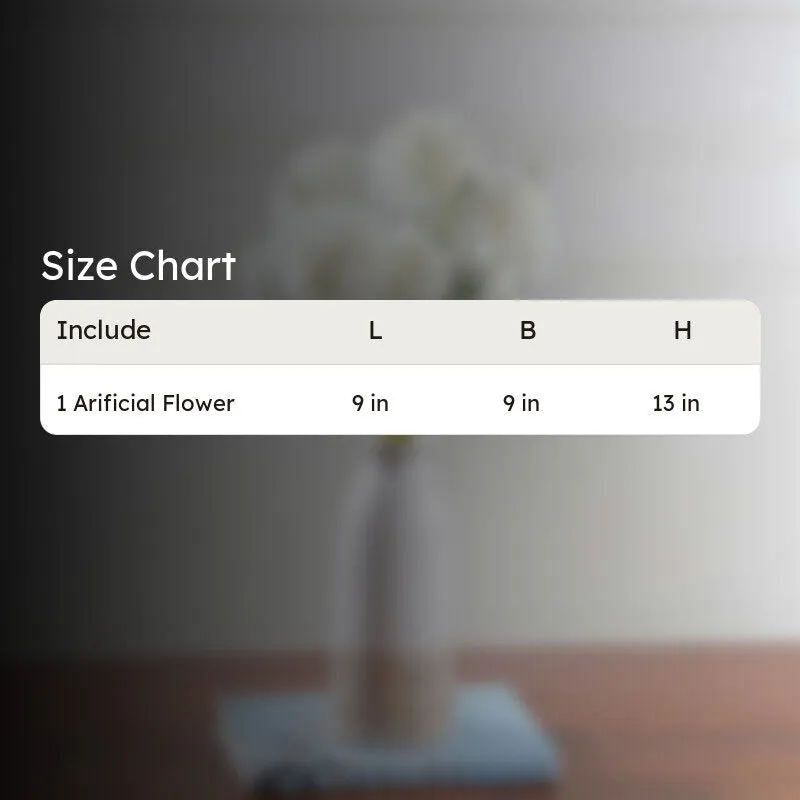 Blushen Carnation Fabric Arificial Flower - White media 7