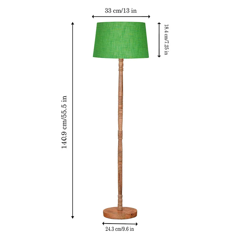 Elfin Neo Wooden Floor Lamp - Green media 7