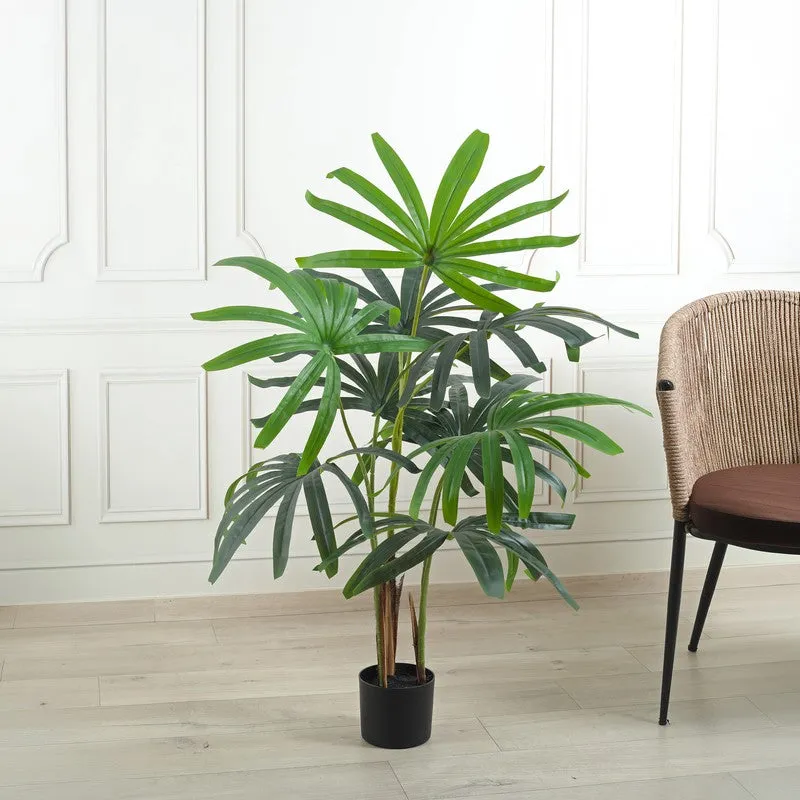 ZenLeaf Rhapis Palm Artificial Plant Without Pot - 3.1 Feet media 2