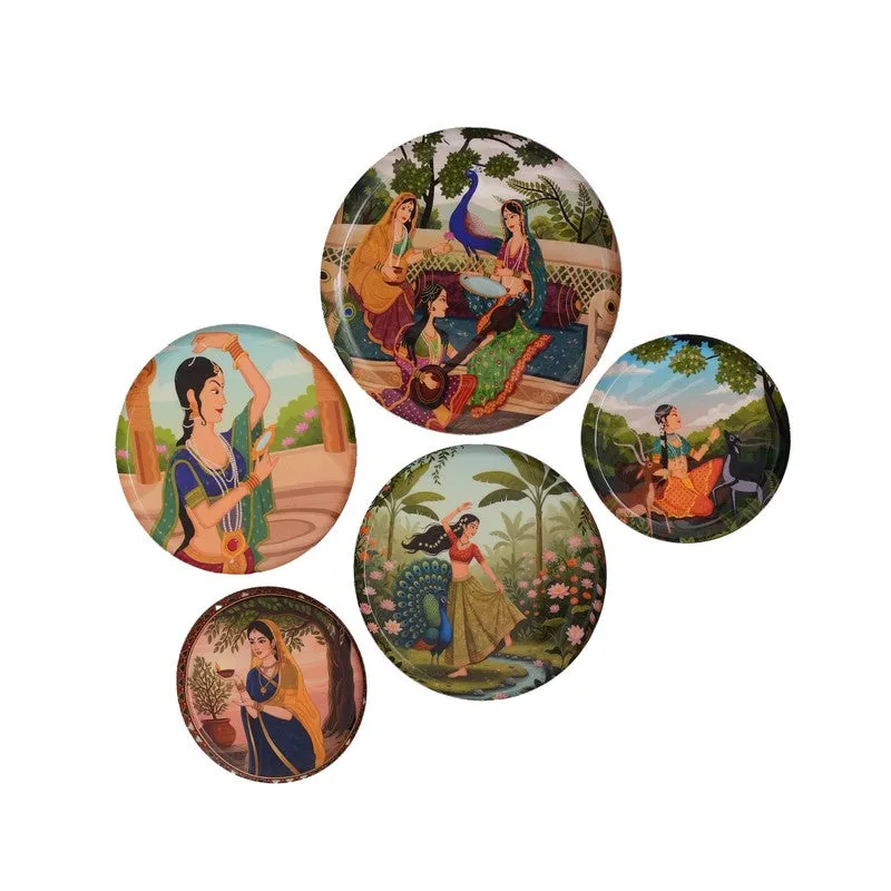 Royal Jharokha Wall Plates - Set of Five media 4