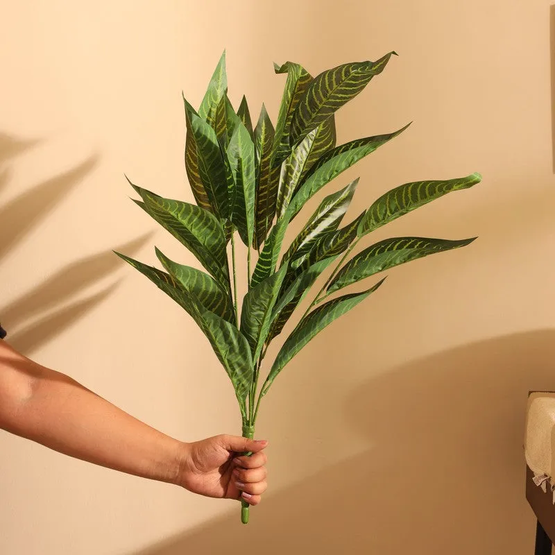 Artificial Croton Faux Plant Without Pot (2 Ft) - Set Of Two media 3