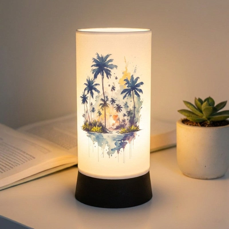 Island Palm Handmade Table Lamp