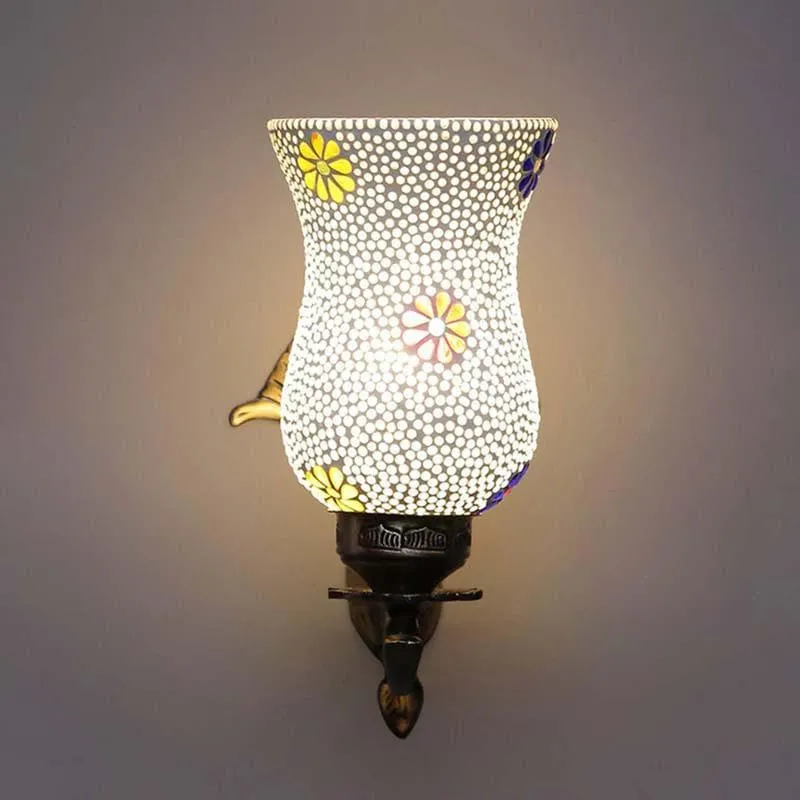 Dotted Fellure Glass & Metal Wall Lamp media 5