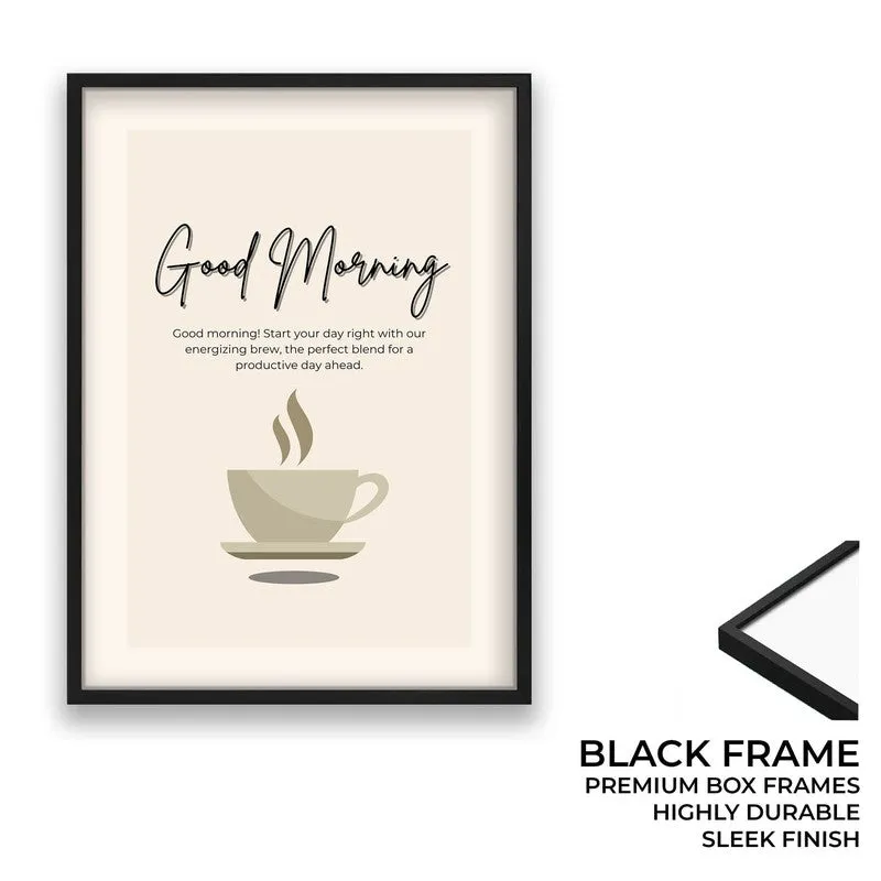 MorningBrew Archival Canvas Wall Art - Black media 8