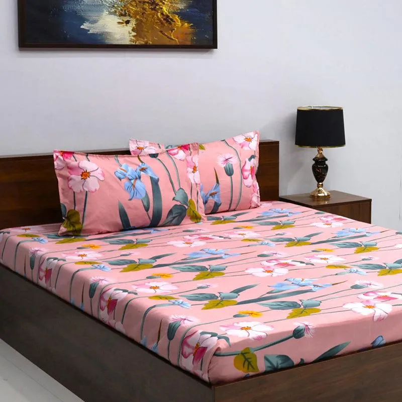 Indali Floral Microfiber Bedsheet - 110 GSM media 3