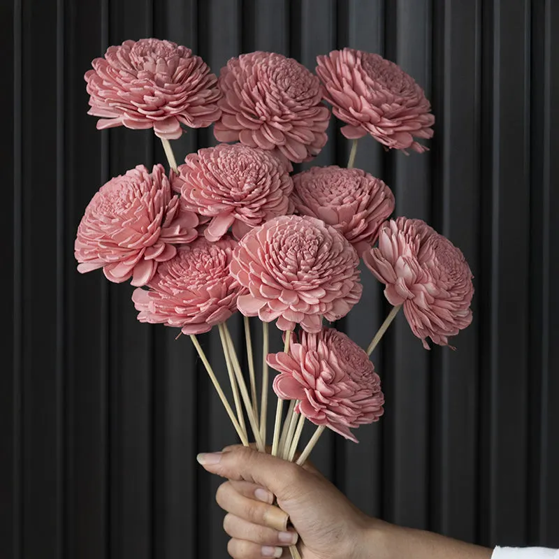 Fleura Solawood Flower Stick (Pink) - Set Of Ten media 3