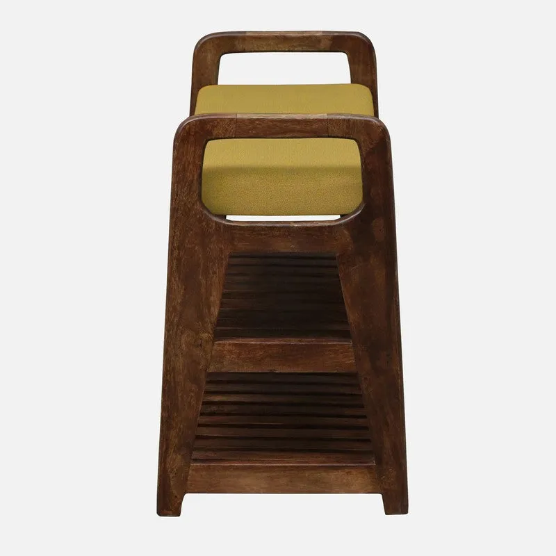 Sole Nest Mango Wood Shoe Rack - Yellow media 8