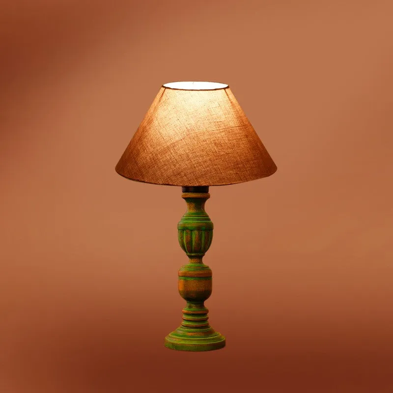 Arvello Liora Wooden Table Lamp - Grey media 7