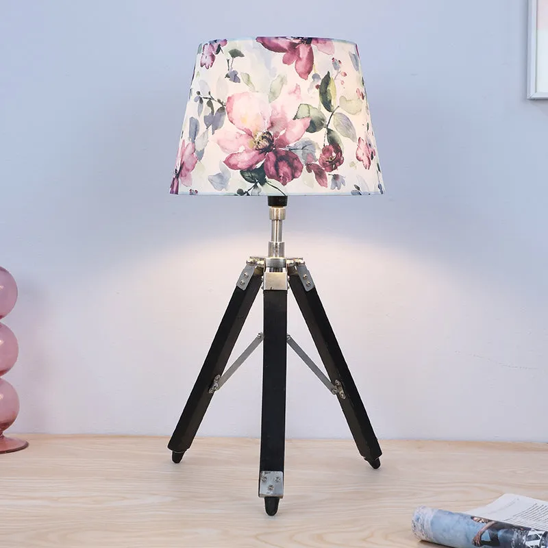 Lumikko Fold Tripod Mango Wood Table Lamp - Multicolor media 2