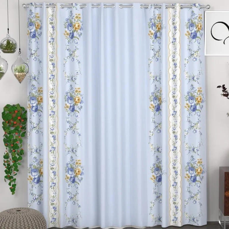 Floral Blossom Aura Curtains - Set of Three media 1