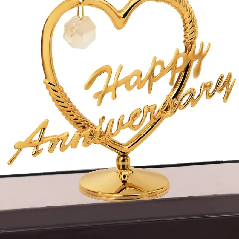 Anniversary Grace 24K Gold Plated Mild Steel Showpiece media 5