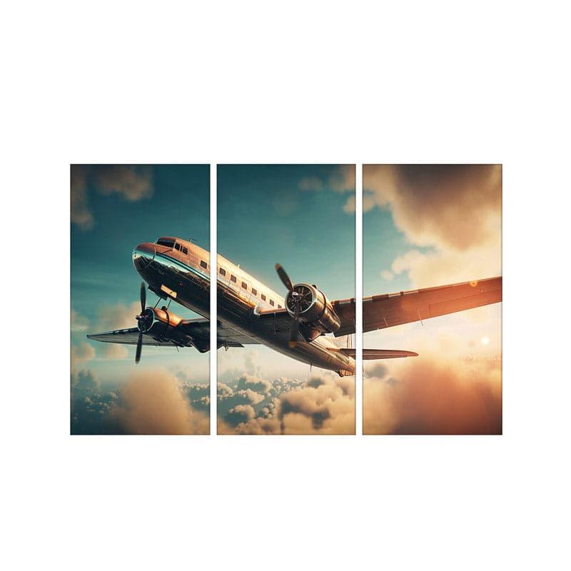 Flight Flare Canvas Wall Art - Set Of Three media 3