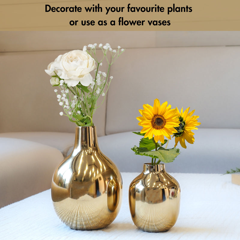 Glisara Metal Vase - Set Of Two media 4