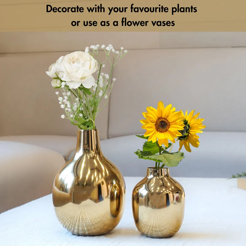 Glisara Metal Vase - Set Of Two media 4