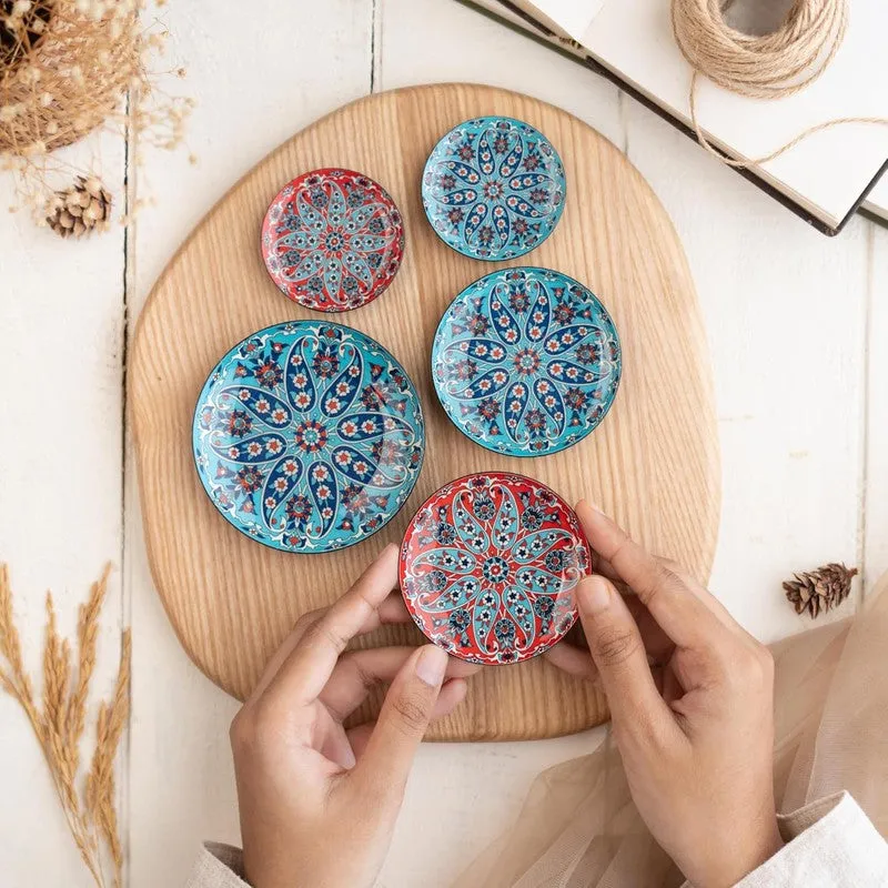 Mandala Design Metal Fridge Magnets - Set Of Five media 5