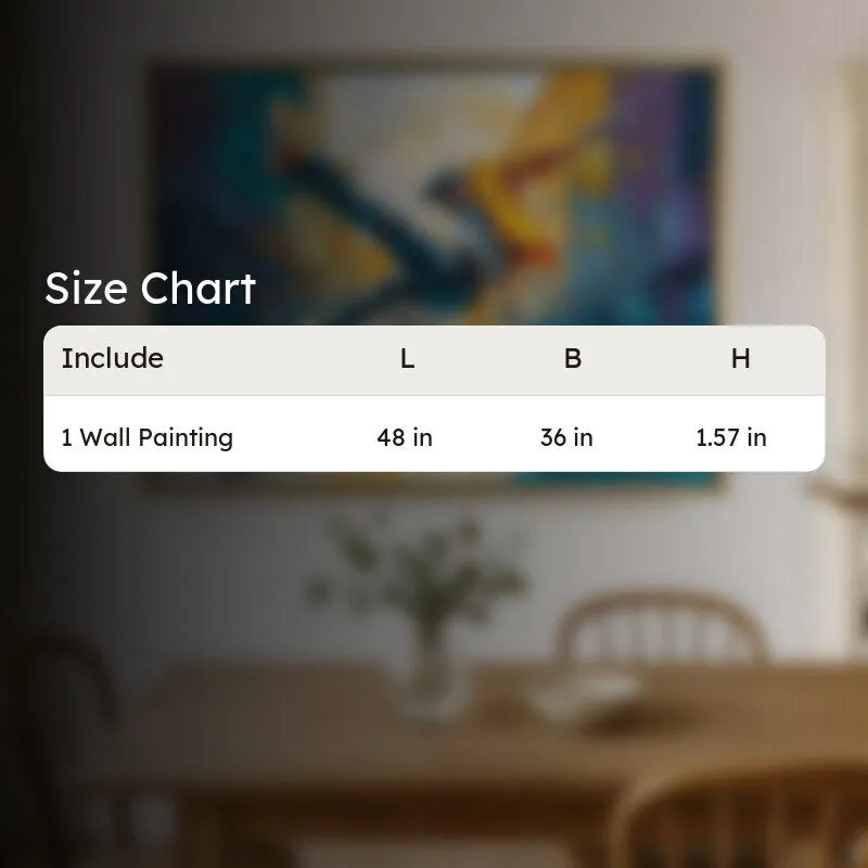 Static Friction Canvas Wall Painting With Frame media 9
