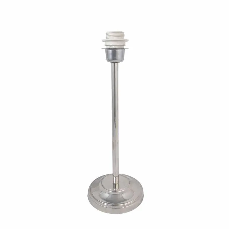 Amber Silver Fabric Table Lamp - Multicolor media 5