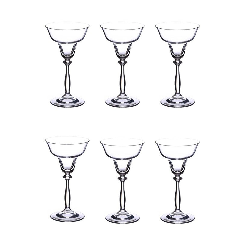 Zerra Bohemia Crystal Champagne Glass(185 mL) - Set Of Six media 5