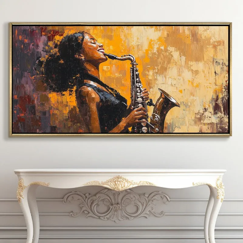 Gilded Canvas Wall Painting With Frame media 5