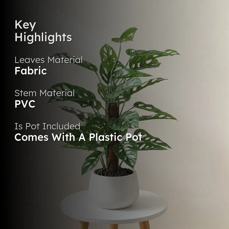 CalmRoot Artificial Plant With Black Plastic Pot - 2.0 ft media 2