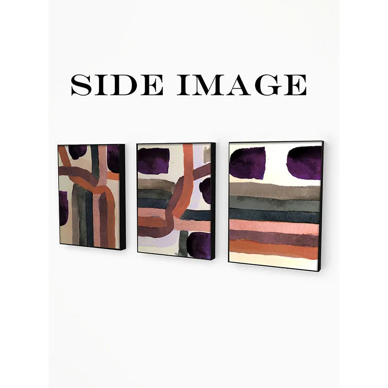 Elma Abstract Wall Painting - Set Of Three media 4