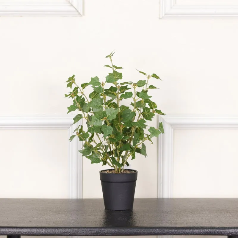 Artificial Big Plant With Black Fiber Pot (Green) - 1.4 Feet media 3