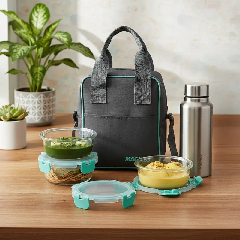 Packra Easy Lunch Box with Lunch Bag - Five Piece Set media 1