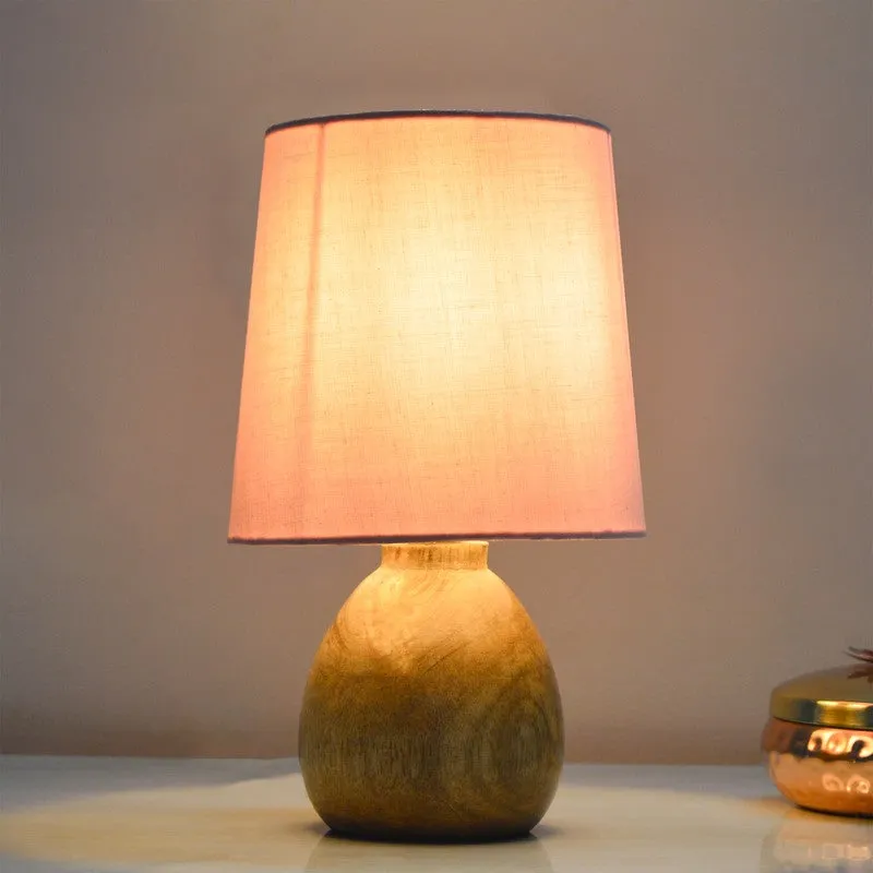 PureVista Wooden Table Lamp - Pink media 4
