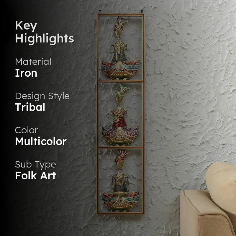 Gilded Tribal Form Iron Wall Accent media 2