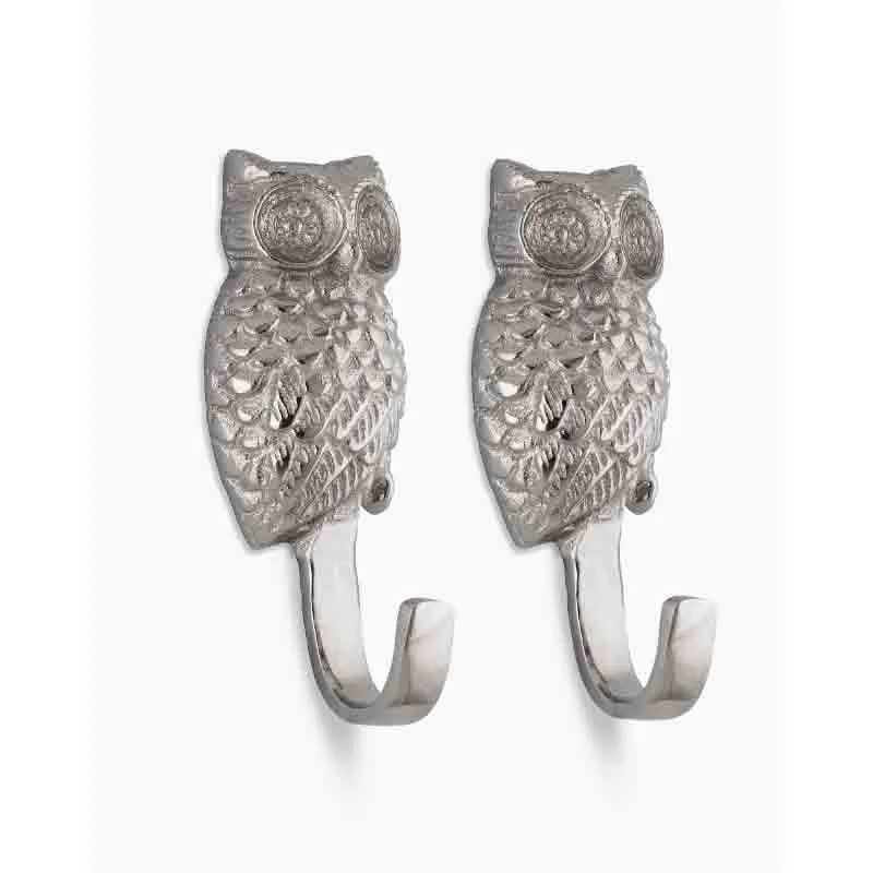 Wise Owls Wall Hook - Set Of Two media 4