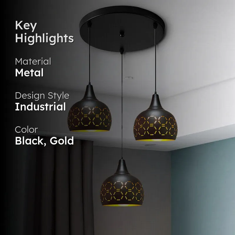 Scintilla Metal Ceiling Lamp - Black media 2