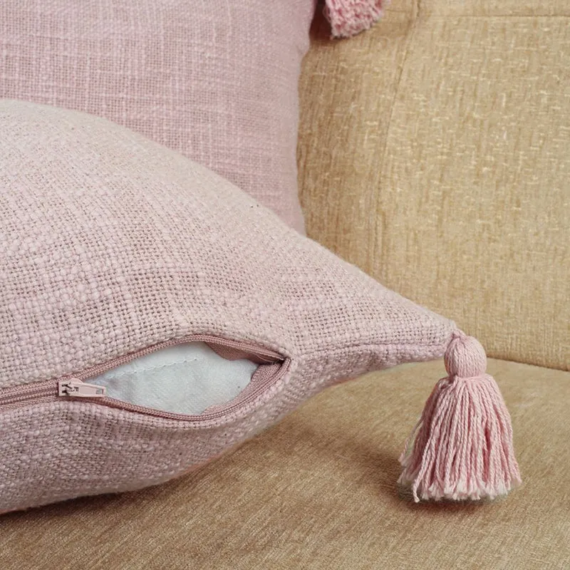 Claira Rectangle Solid Cushion Cover (Lavender) - Set Of Two media 4