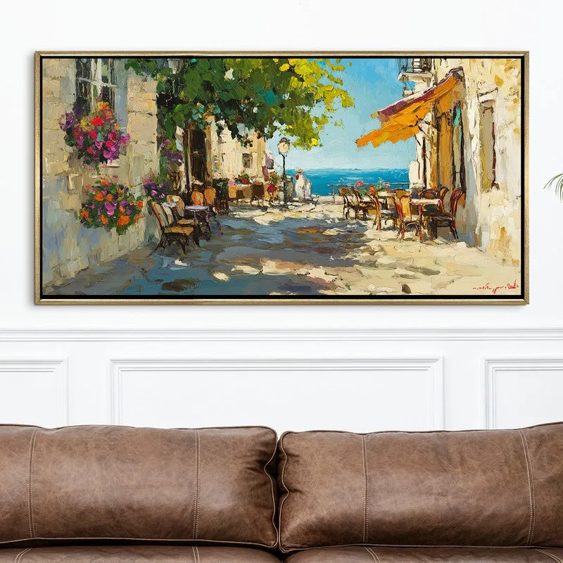Ethereal Coast Canvas Wall Painting With Frame media 4