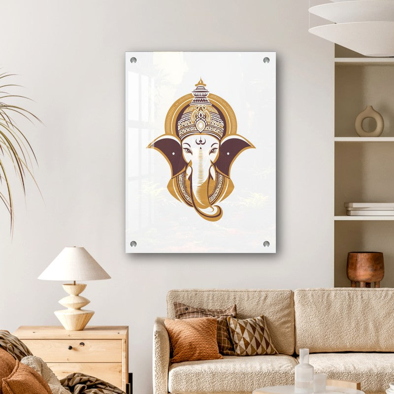 Ganesh Divine Aura Acrylic Wall Art