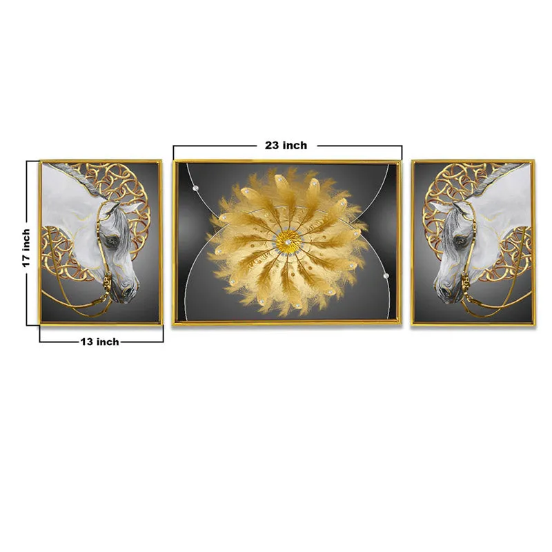 Frin Golden Wall Art - Set Of Three media 6