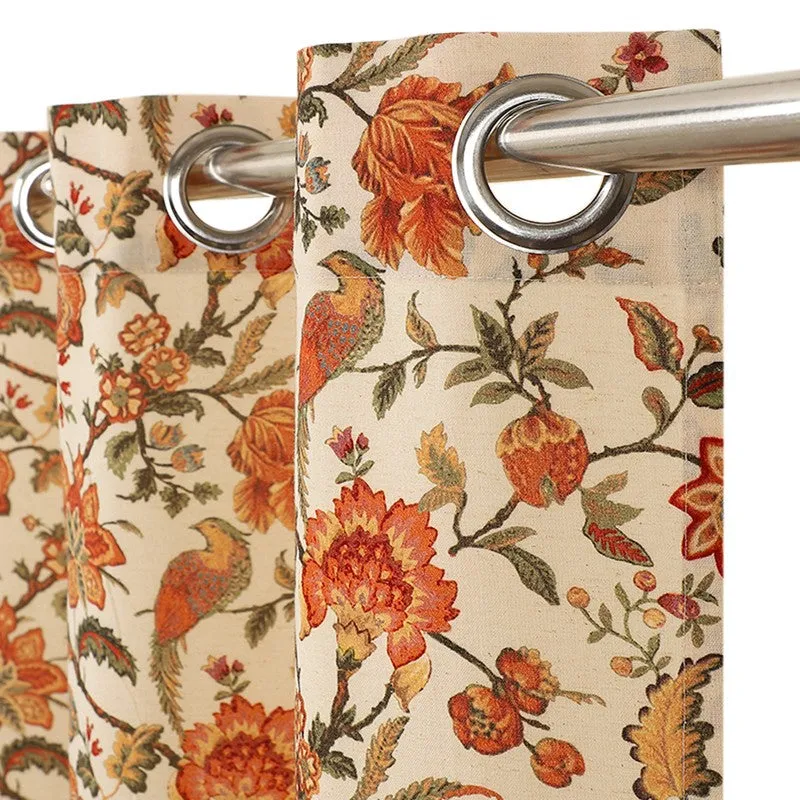 EthnoWeave Floral Cotton Curtain media 6