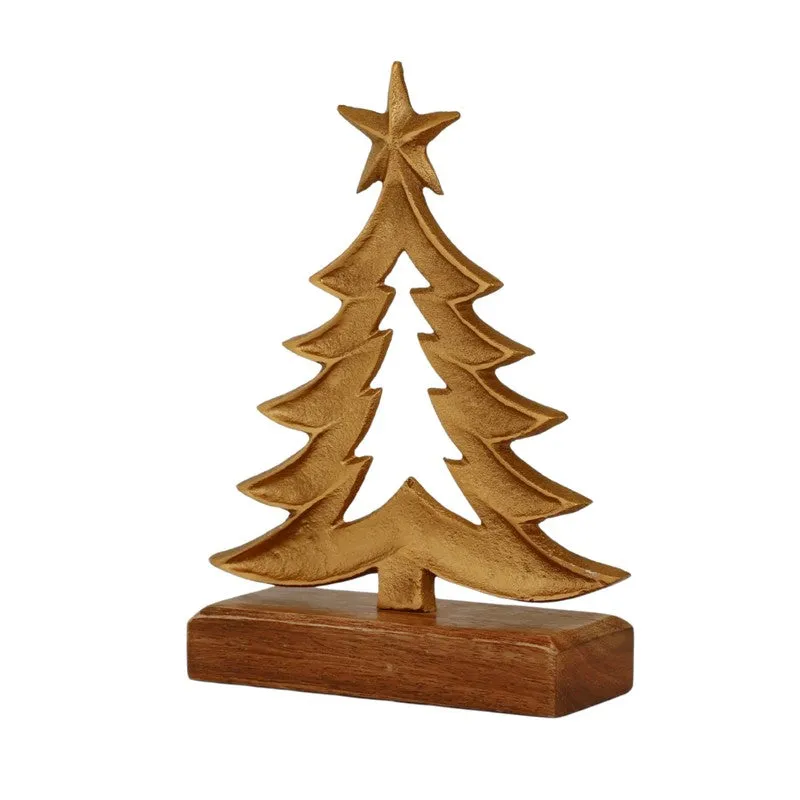Celestial Aluminum Christmas Tree Showpiece media 5