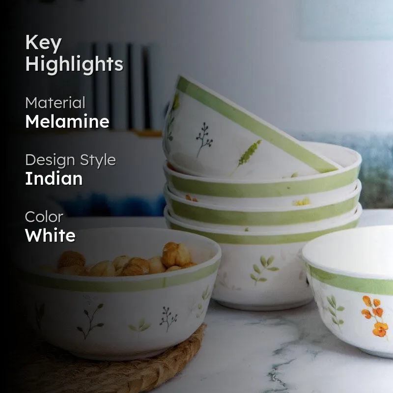 Servewell Floria Melamine Serving Bowl - Set Of Six media 2