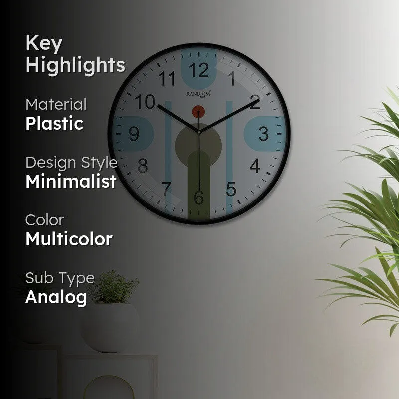 Calmness Round Analog Wall Clock - Multicolor media 2