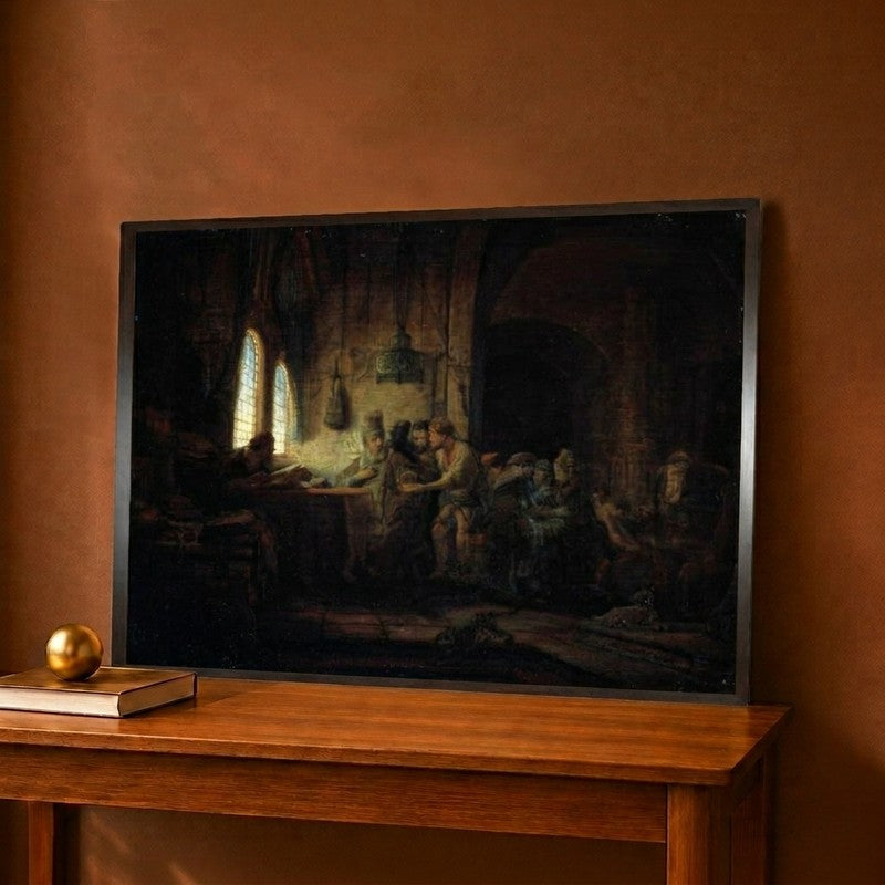 Baroque The Parable Of The Labourers In The Vineyard 1637 Canvas Wall Painting - 12 x 9 Inches