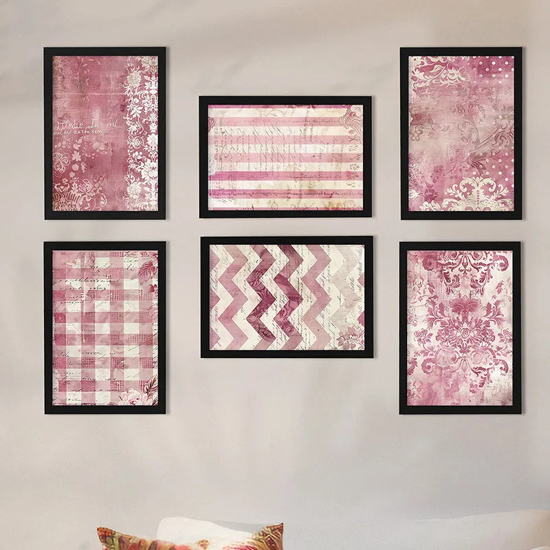 Geometry Of Patterns Wall Art - Set Of Six media 1