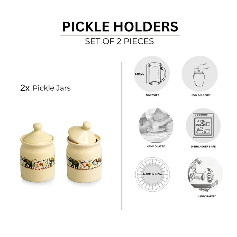 Elephant Parade Air Tight Storage Jar (540 mL Each) - Set Of Two media 5