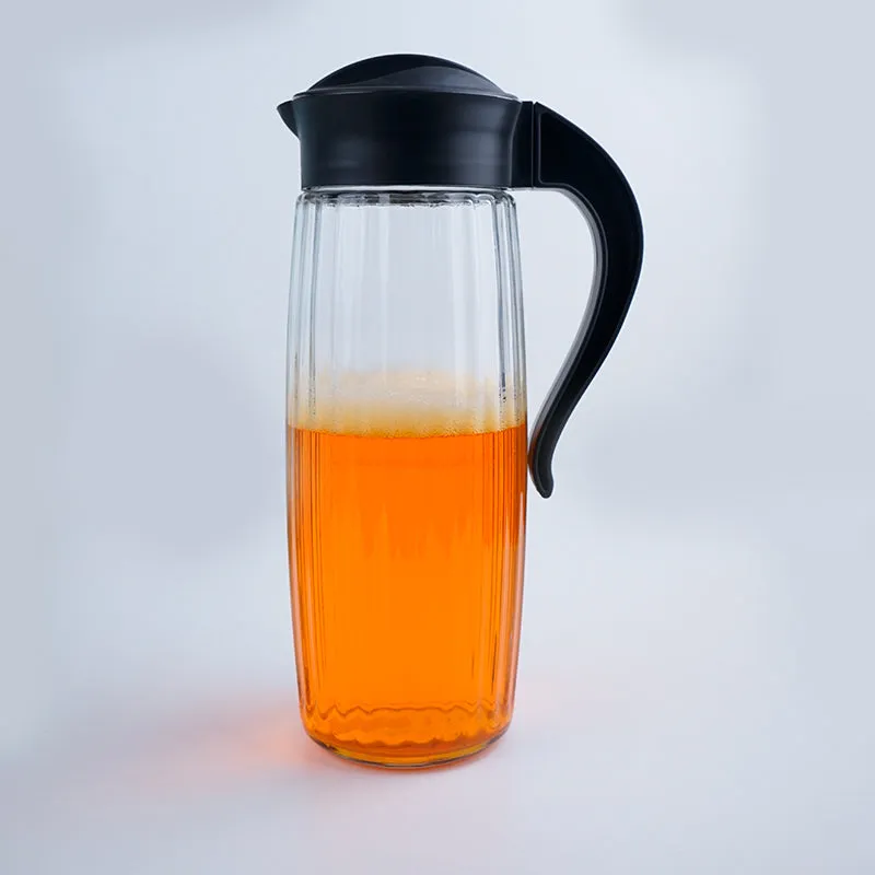 Domana Duna Transparent Jug With Lid (Black) - 1600 ML media 5
