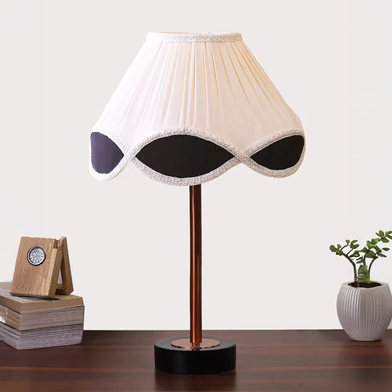 Valenica Rodin Wooden Table Lamp - White,Copper,Black media 3