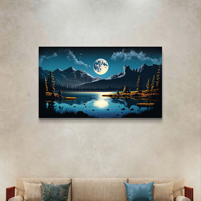 Moonkissed Canvas Wall Painting
