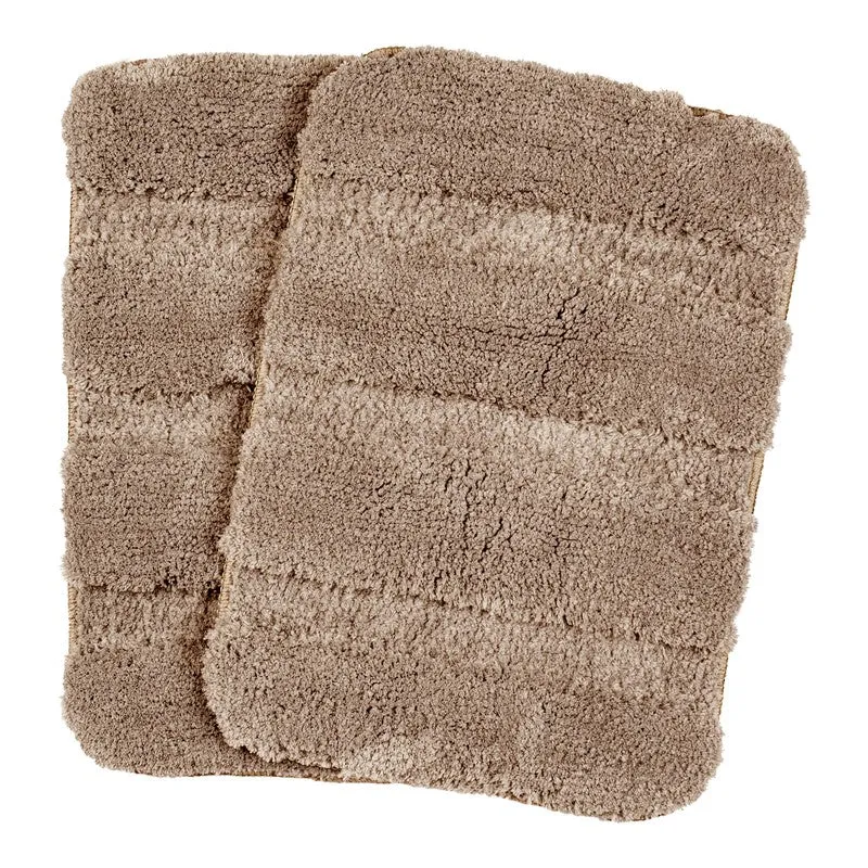 CozyMist Bathmat ( brown ) - Set Of Two media 1