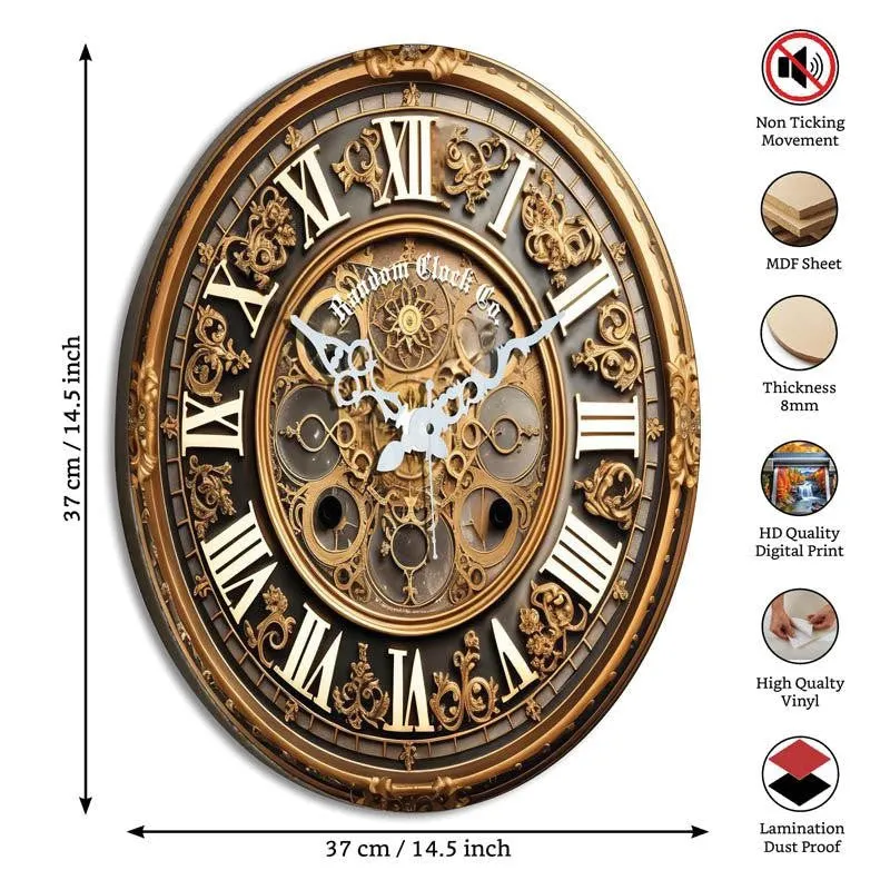 Seine Dromo 3D Printed MDF Wall Clock media 5
