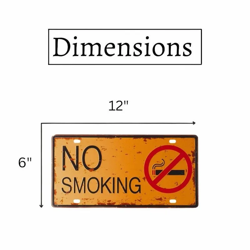 No Smoking Metal Wall Accent media 6