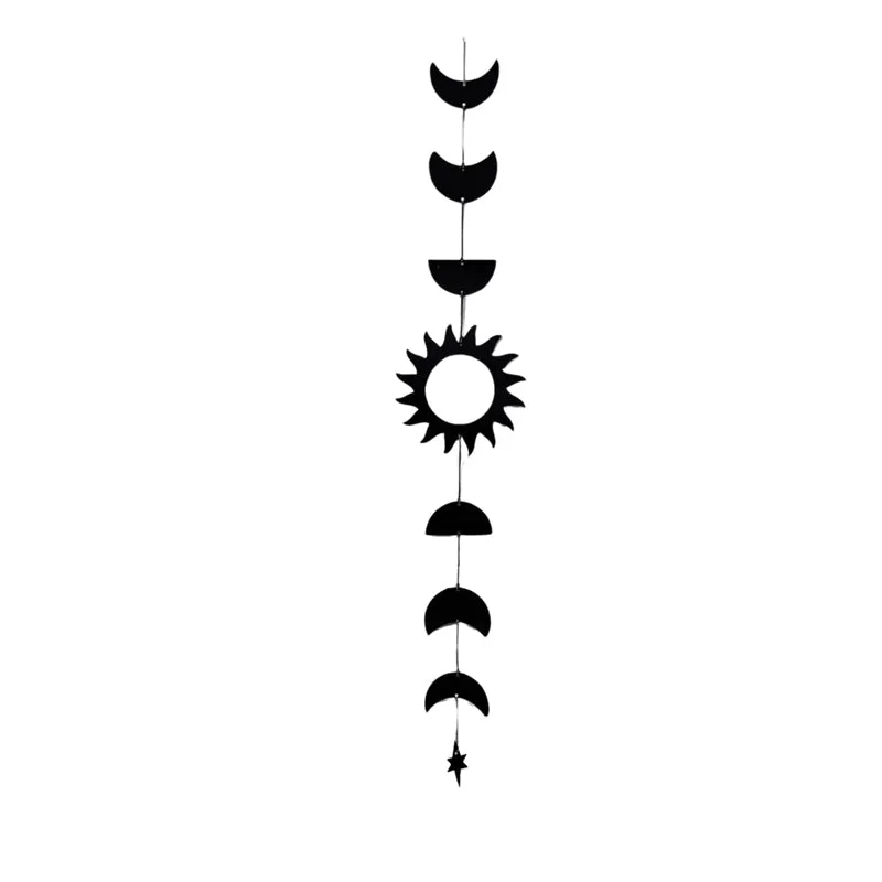 Bodhisatva with Phases of Moon Iron Wall Accent - Set Of Two media 4